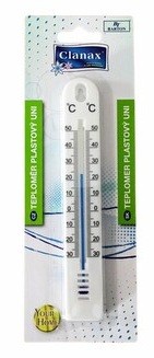 Teploměr pokojový plast. bílý 12,5x3,5 bílý Teploměr pokojový plast. bílý 12,5x3,5 bílý - Dekorace a domácnost Teploměry